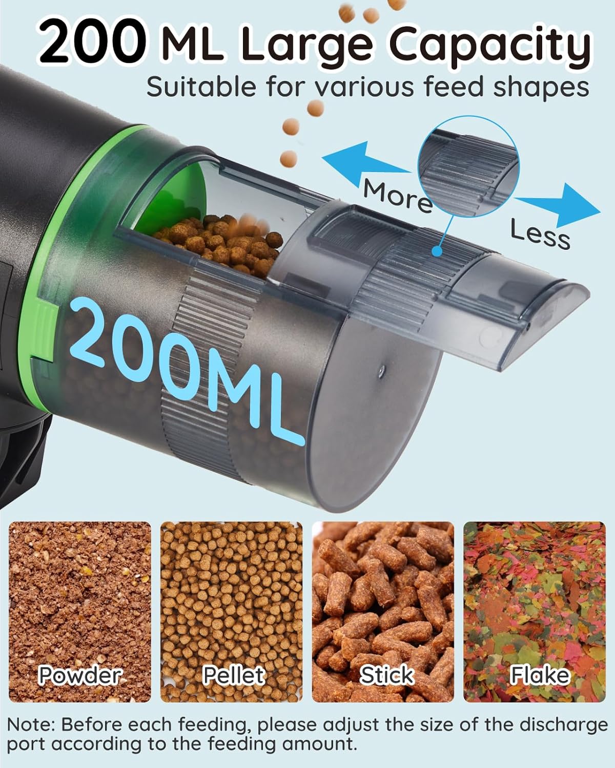Papettly Intelligent Feeder Automatic Fish Feeder for Aquarium 82