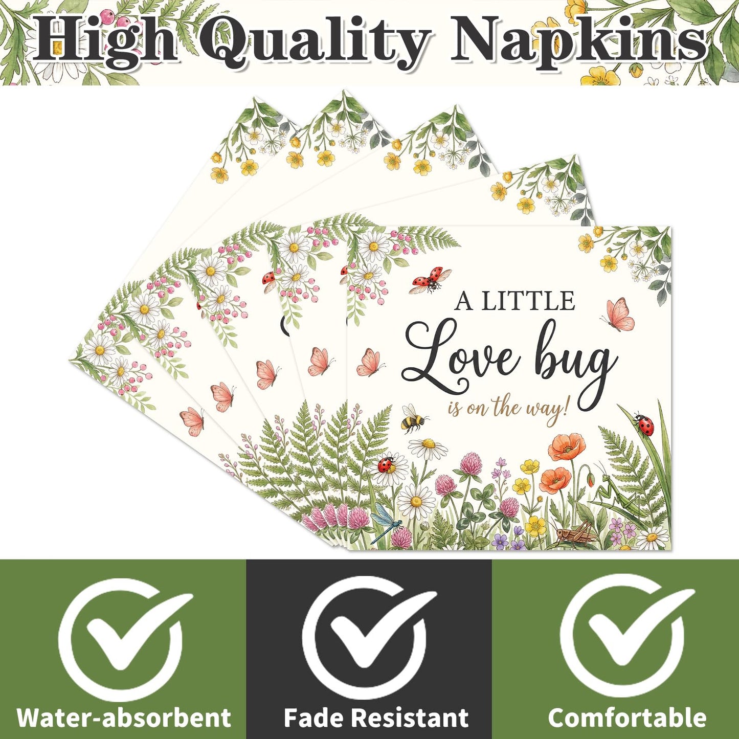 Gameza July Christmas Party Decorations, 50PCS There's Some Hohoho's in July Disposable Paper Napkins Decoration, Summer Xmas Beach Napkins Decor Supplies BST220