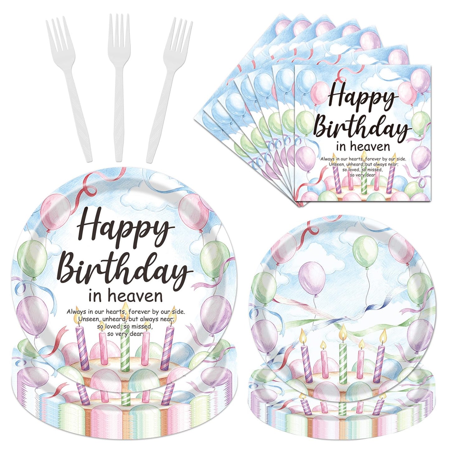 Gameza July Christmas Party Decorations Tableware, 96PCS There's Some Hohoho's in July Disposable Paper Plates and Napkins Decoration, Summer Xmas Beach Forks Decor Supplies Serves 24 BST220