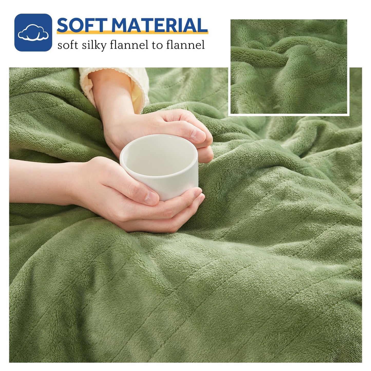 Sealy Heated Electric Blanket Queen Size, Flannel Electric Blanket with 10 Heating Levels & 1-12 Hours Auto Shut Off, Fast Heating Warming Blanket, Machine Washable, Grey, 84 x 90 Inch
