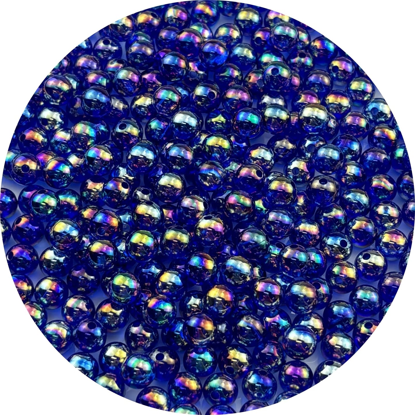 2000pcs 4mm Acrylic Round Beads AB Colors Acrylic Beads Round Spacer Beads with Hole for DIY Bracelet Necklace Jewelry Making Supplies Handmade Craft(Green AB) BST220