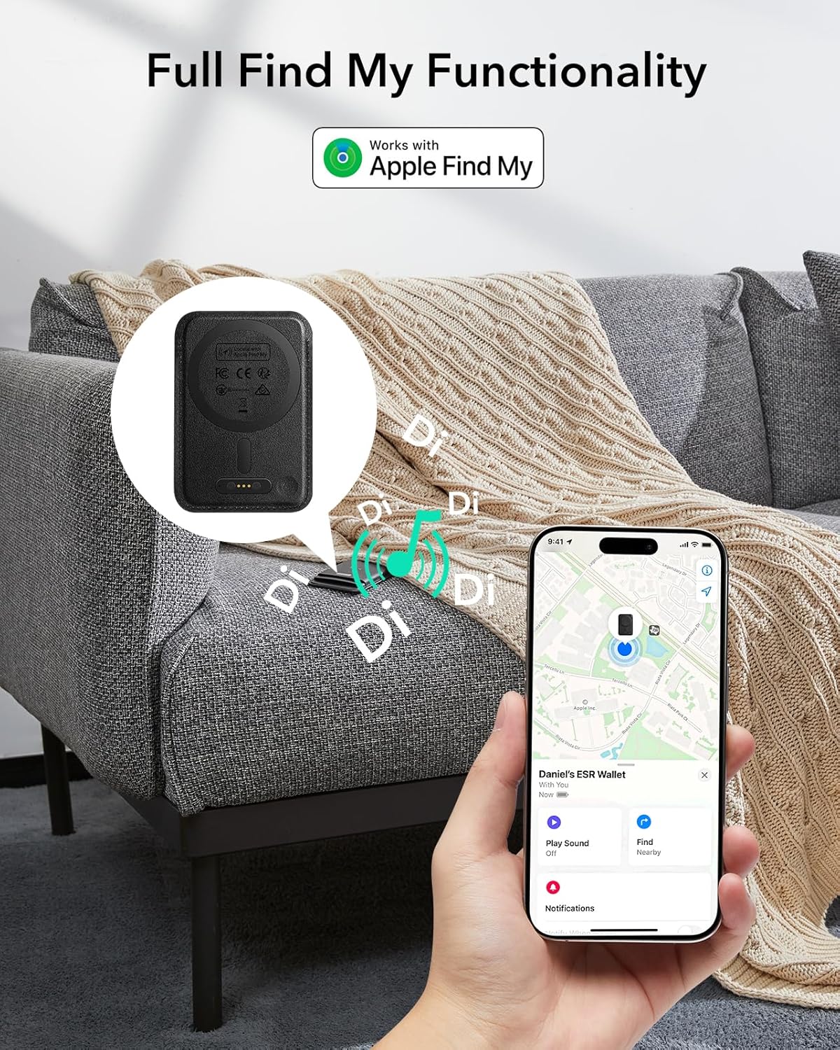 ESR Geo for MagSafe Wallet with Full Find My Functionality 102