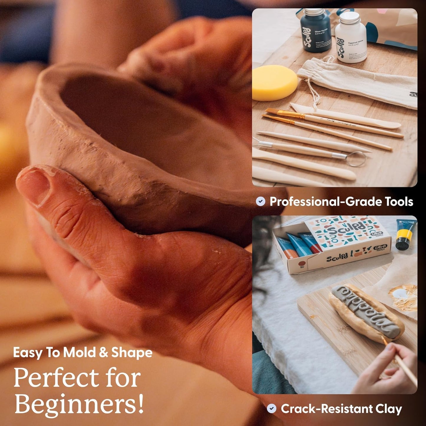 Sculpd The Original Pottery Kit for Adults 7071