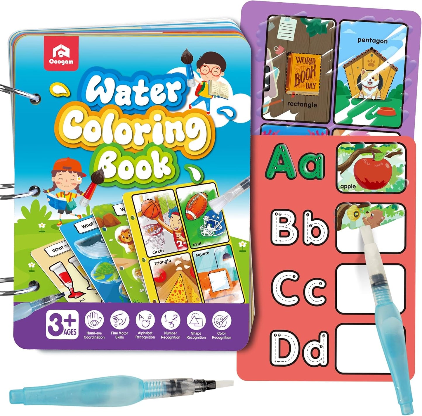 Coogam Water Painting Color Book 62