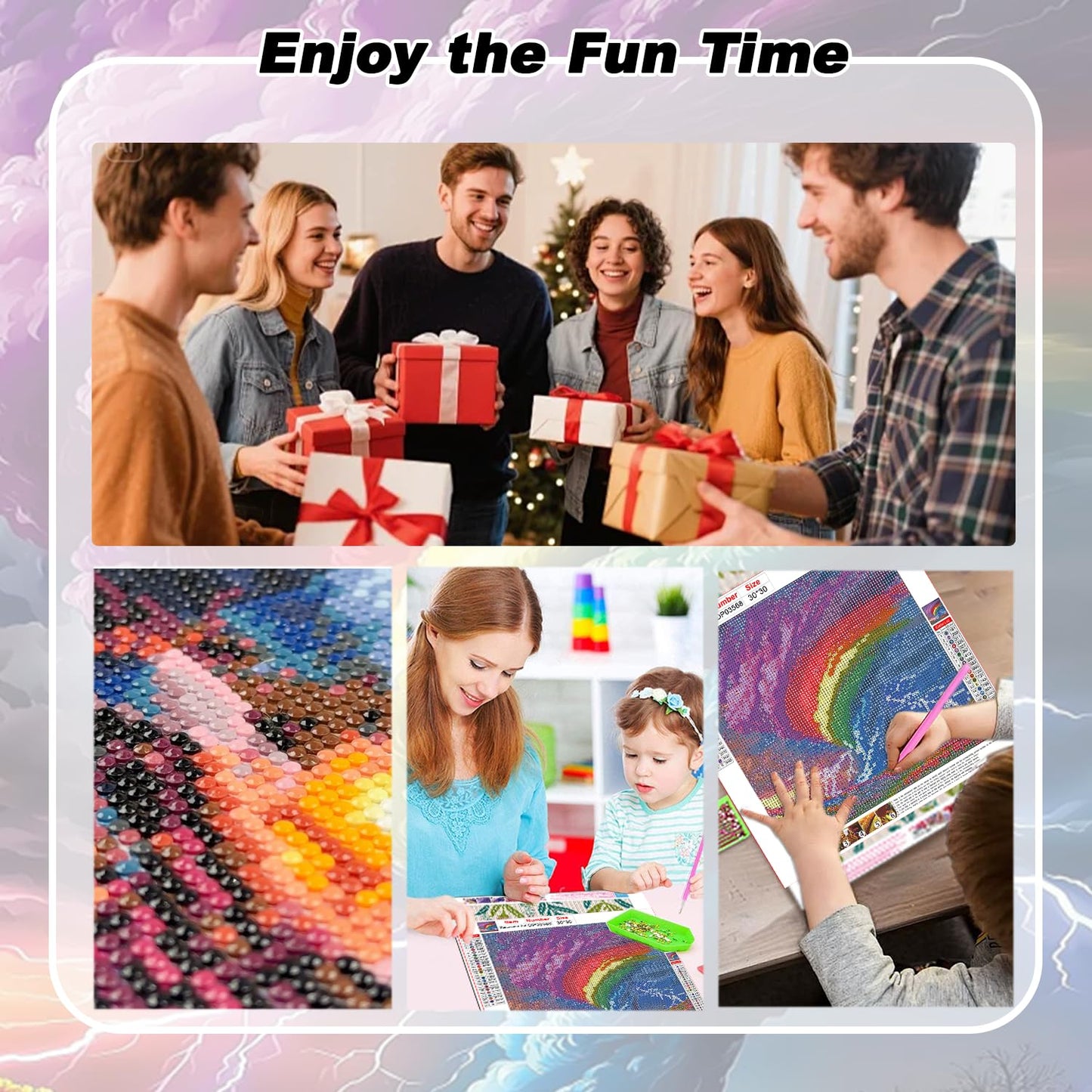 AIBOERL Cherry Diamond Art Kits for Adults,Cherry 5D Diamond Painting Kits for Adults Beginners,DIY Full Round Drill Diamond Dot Painting Gem Art Kits for Adult, Home Wall Decor 12x16Inch BST220