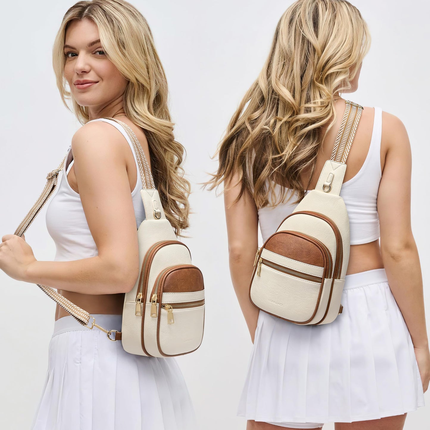 CORALDAISY Crossbody Bags for Women Fanny Pack Sling Bag Crossbody Purse Travel Purses for Women BST220