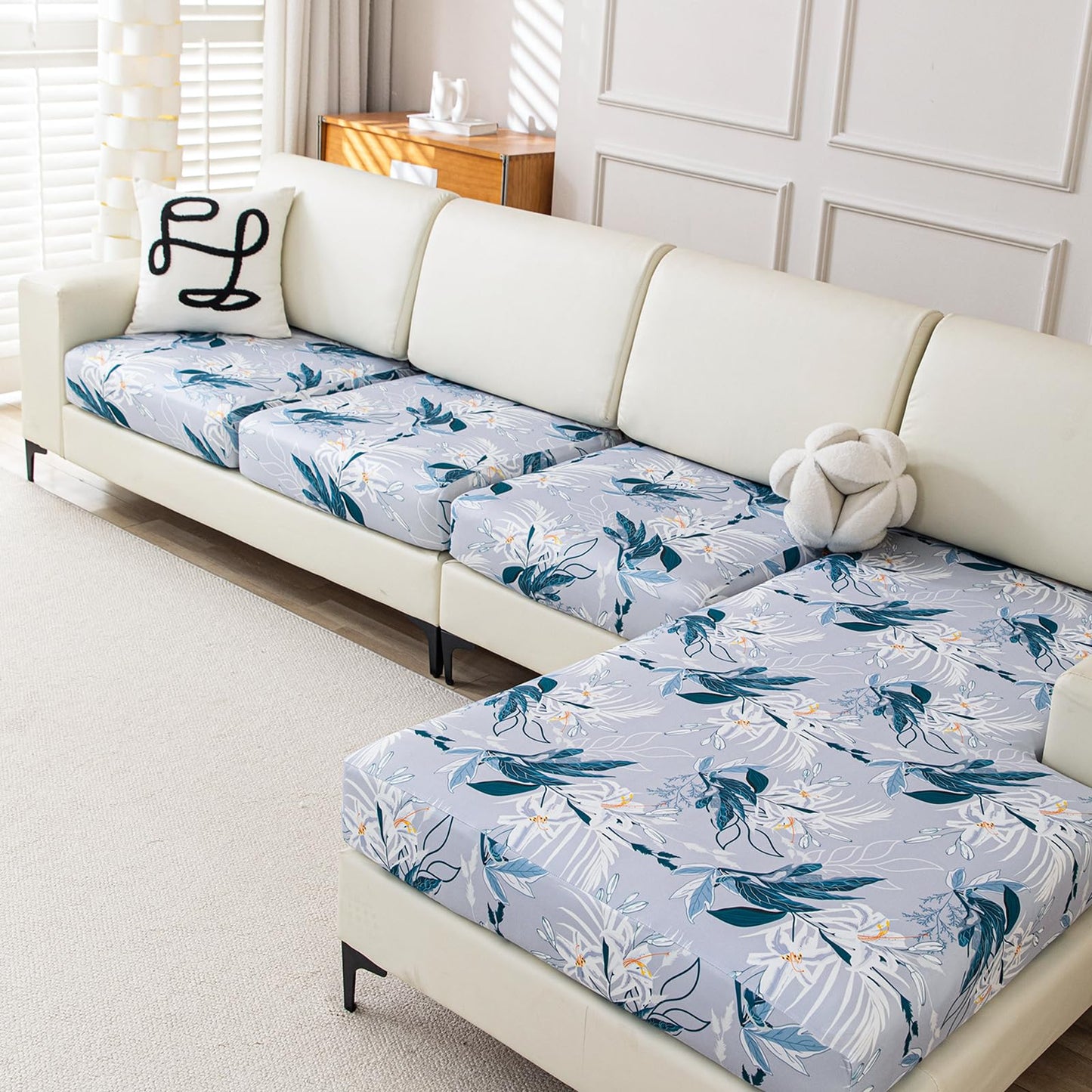 Stretch Couch Cushion Covers for Individual Sofa Seat Cushion,Washable Slipcover for Chair Loveseat Sofa,Furniture Protector Cushion Sofa Cover(Backrest or Seat) BST326H