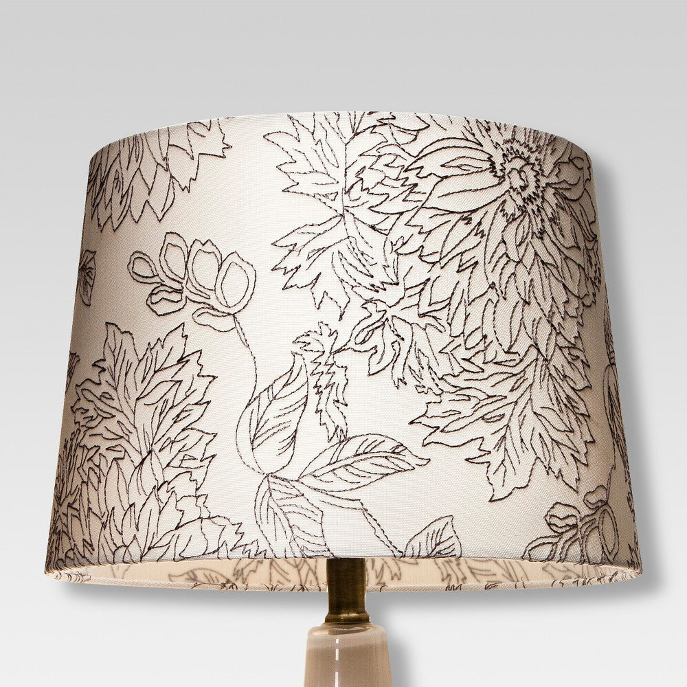 Threshold Small Linen Drum Lamp Shade with Uno Fitter