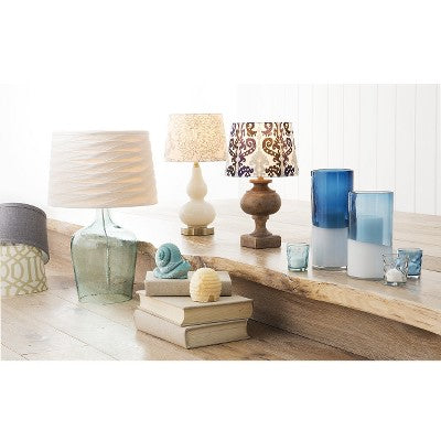 Threshold Small Linen Drum Lamp Shade with Uno Fitter