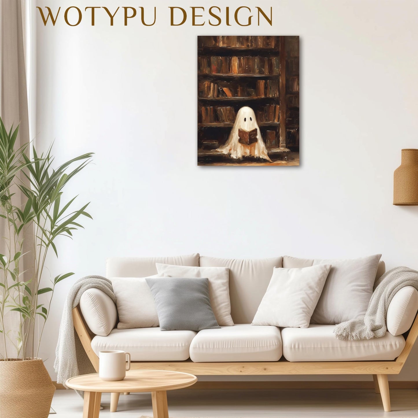 WOTYPU Fall Farmhouse Wall Art Decor, Farmhouse Fall Decor, Rustic Pumpkin Patch Scarecrow Truck Harvest Autumn Thanksgiving Framed Canvas Prints Poster Wall Decorations for Farm Home, 11x14 BST326H