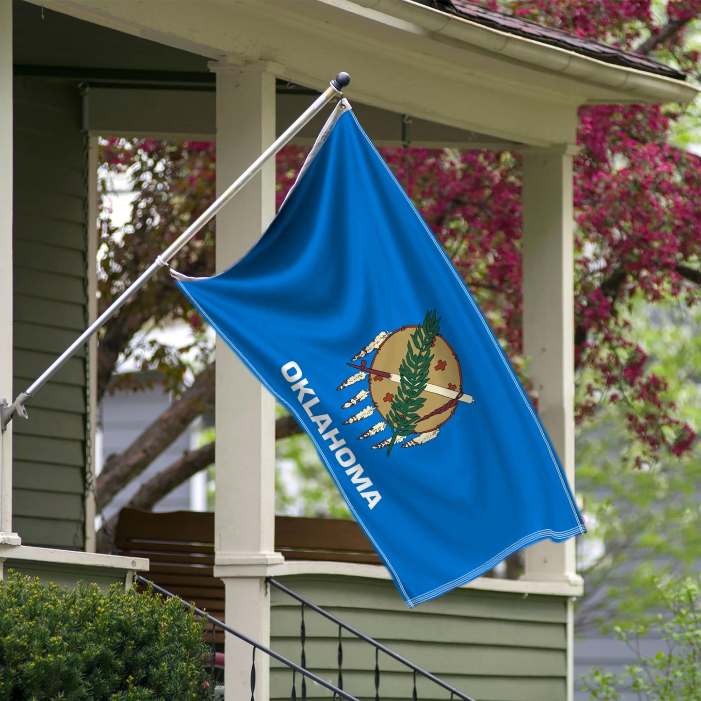 Arizona State Flag 3x5 - Embroidered Design AZ Flag, Heavy Duty Polyester with Brass Grommets for Outdoor WN420