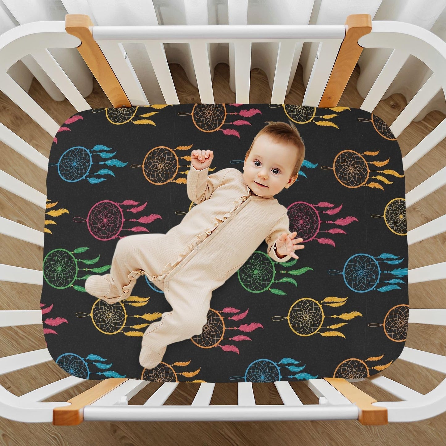 VIGTRO Vintage Duck Hunter Baby Crib Sheets for Boys Girls, Breathable Soft Fitted Crib Playard Sheets Baby Mattress Sheet, M 52x28x9in BST220