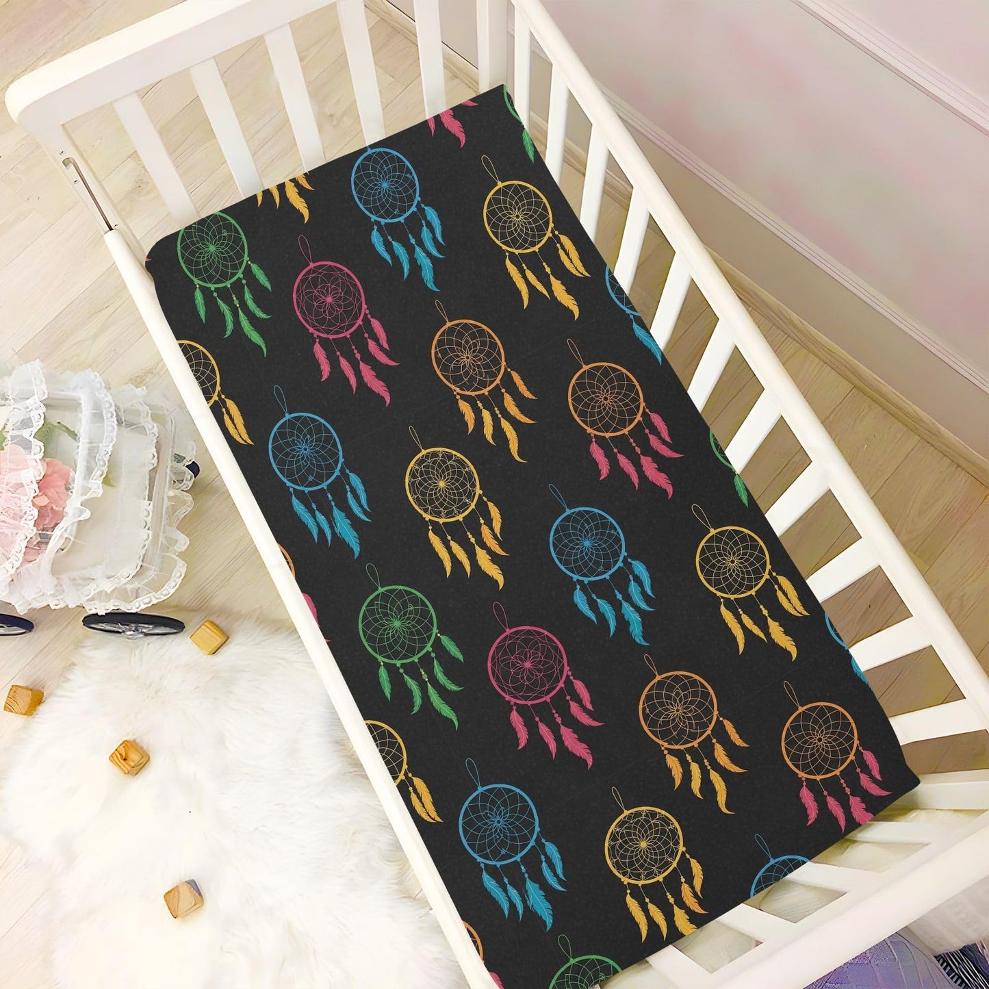 VIGTRO Vintage Duck Hunter Baby Crib Sheets for Boys Girls, Breathable Soft Fitted Crib Playard Sheets Baby Mattress Sheet, M 52x28x9in BST220