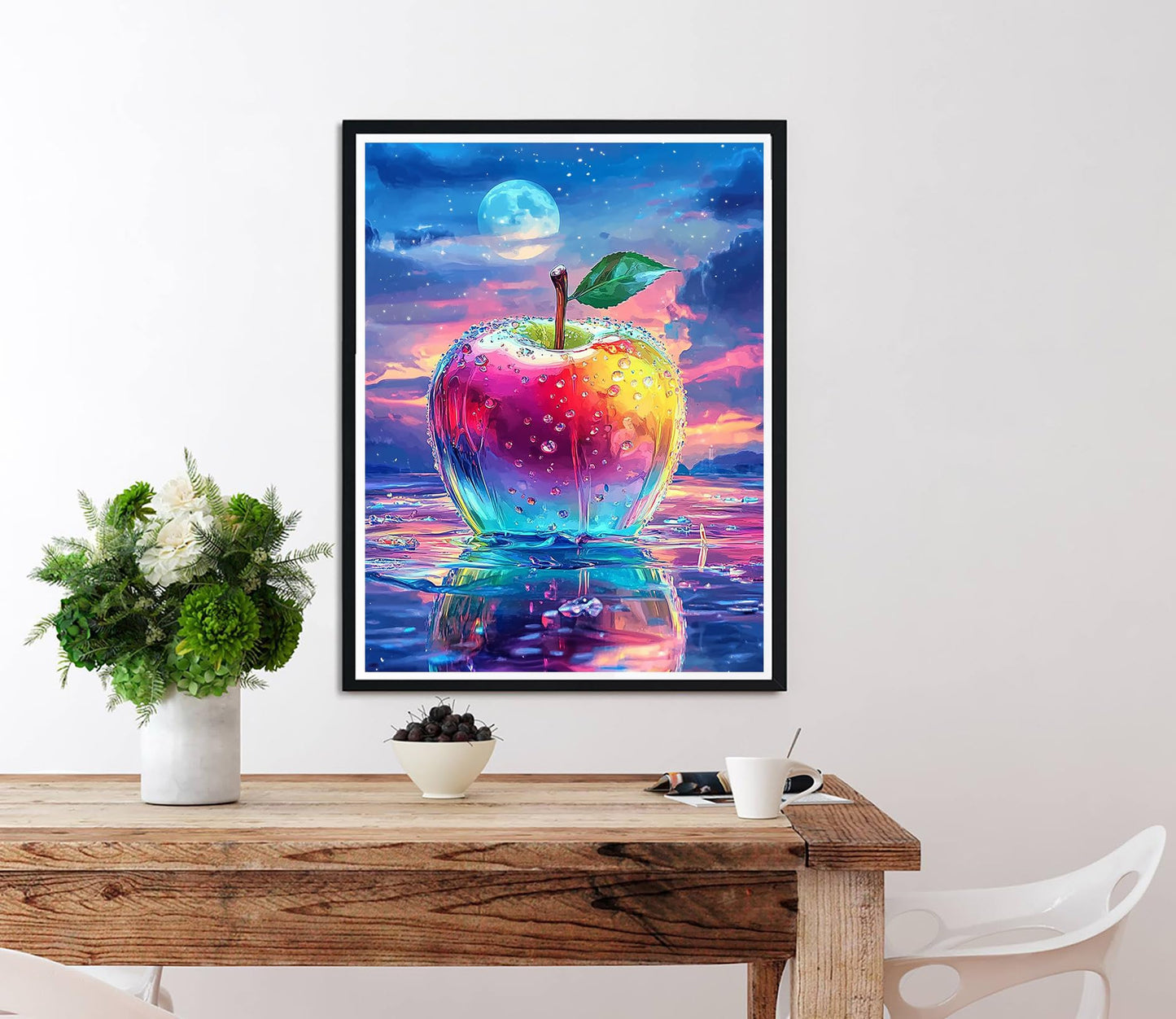 Diymood DIY 5D Diamond Art Painting Dragon Kits for Adults, Paint with Diamond Art Animal Full Drill Round Canvas Embroidery Mosaic Beginner Home Wall Decor Gift 12x12 inch C20 BST220