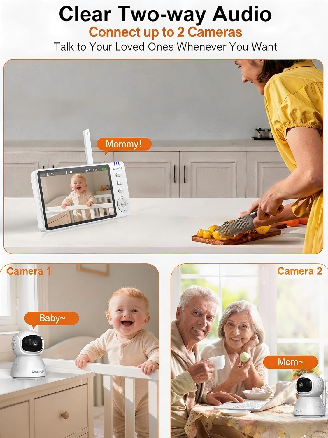 Ankeke 720P Baby Monitor