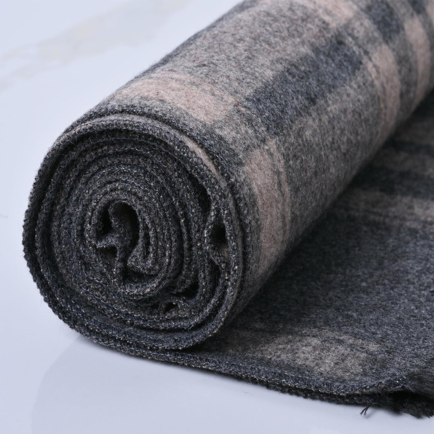 Mens Winter Scarf Cashmere Feel Warm Scarves Long Plaid Tassel Scarf for Men WN420