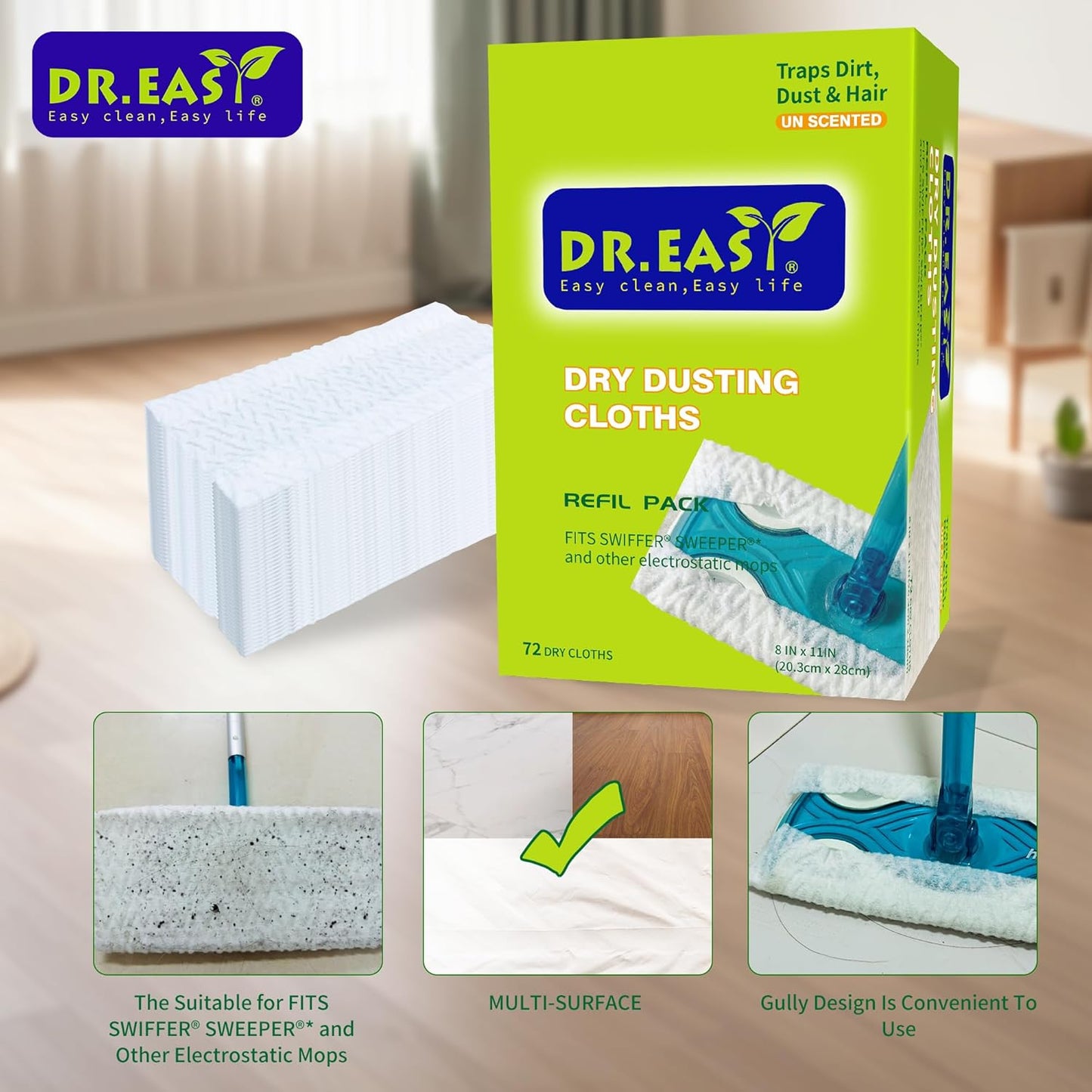 Dr. Easy Dry Dusting Cloths Refil Pack 102