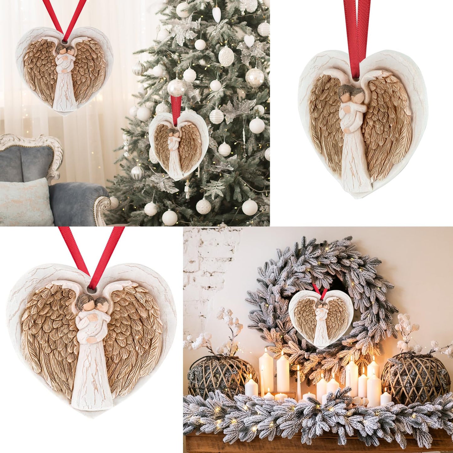 3D Christmas Ornament 2026 Wedding Gifts for Couple - Romantic Our First Christmas Married Engaged Ornament Bridal Shower Gift - Just Married Ornaments for Xmas Tree, Mr and Mrs Gifts for Newlyweds BST326H
