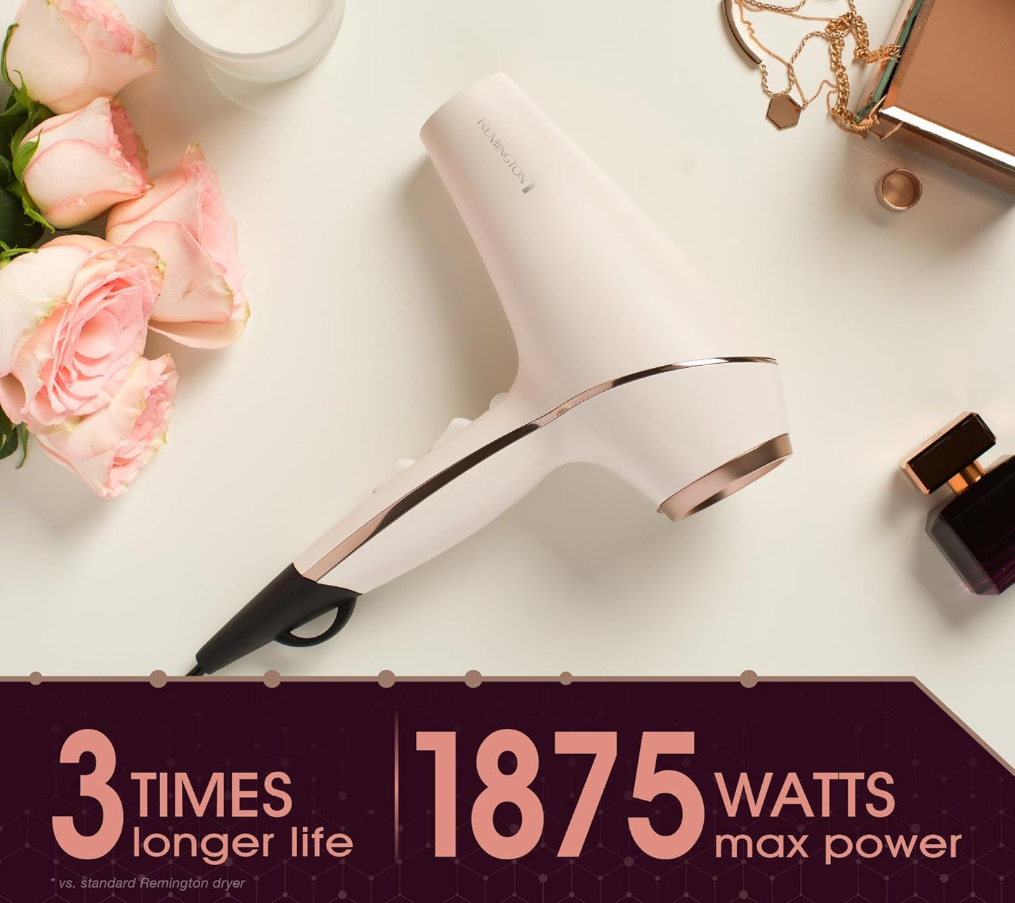 Remington Pro Ionic Hair Dryer 1875W with Diffuser 91