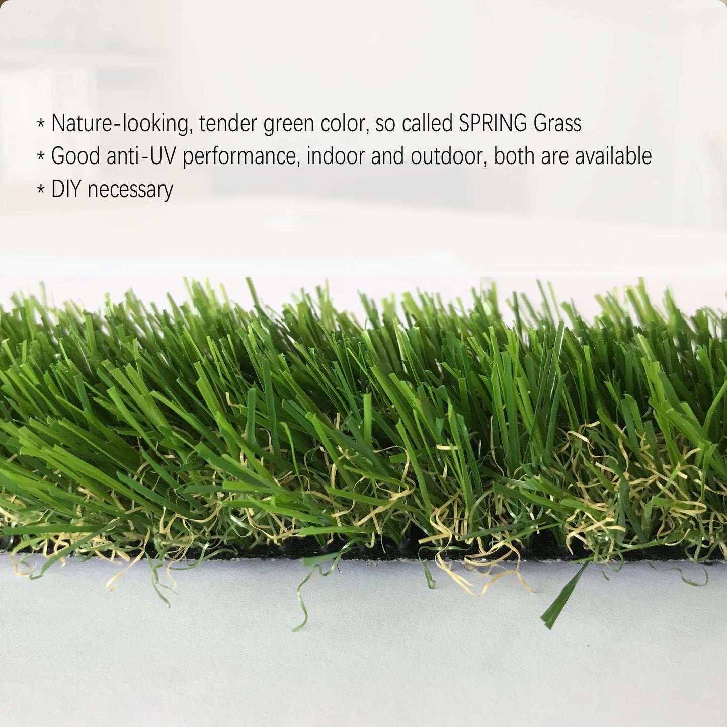 KuGuo Artificial Grass Decoration Strip Indoor/Outdoor DIY Fake Grass (Autumn, Width 2in x Length 11ft) BST220