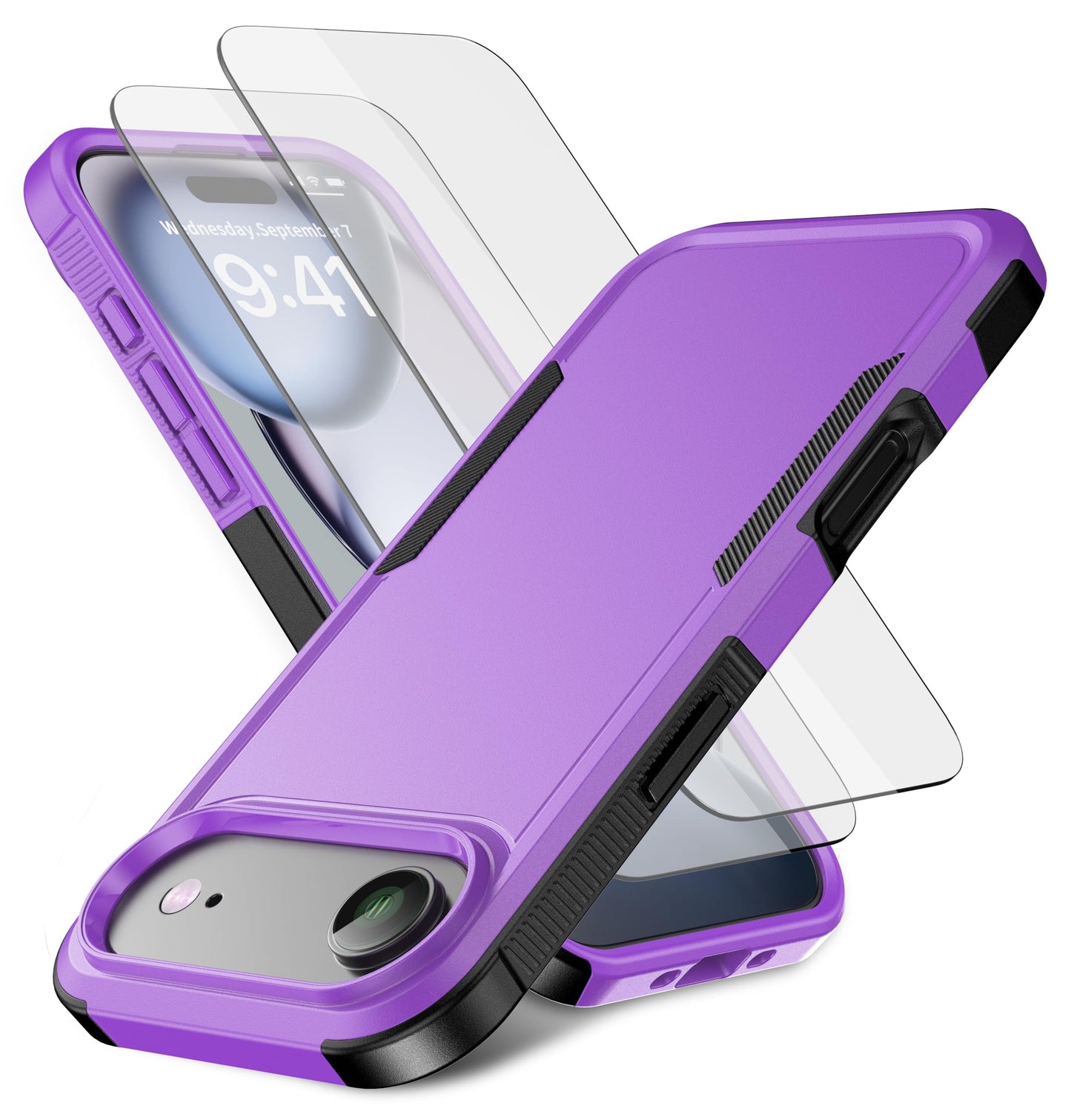 Magnetic for iPhone 17 Air Case [Compatible with MagSafe] [Shockproof] [Heavy Duty Protection] Pocket-Friendly & Tough Non-Slip Protective Phone Cover for iPhone 17Air 6.6", Black WN420