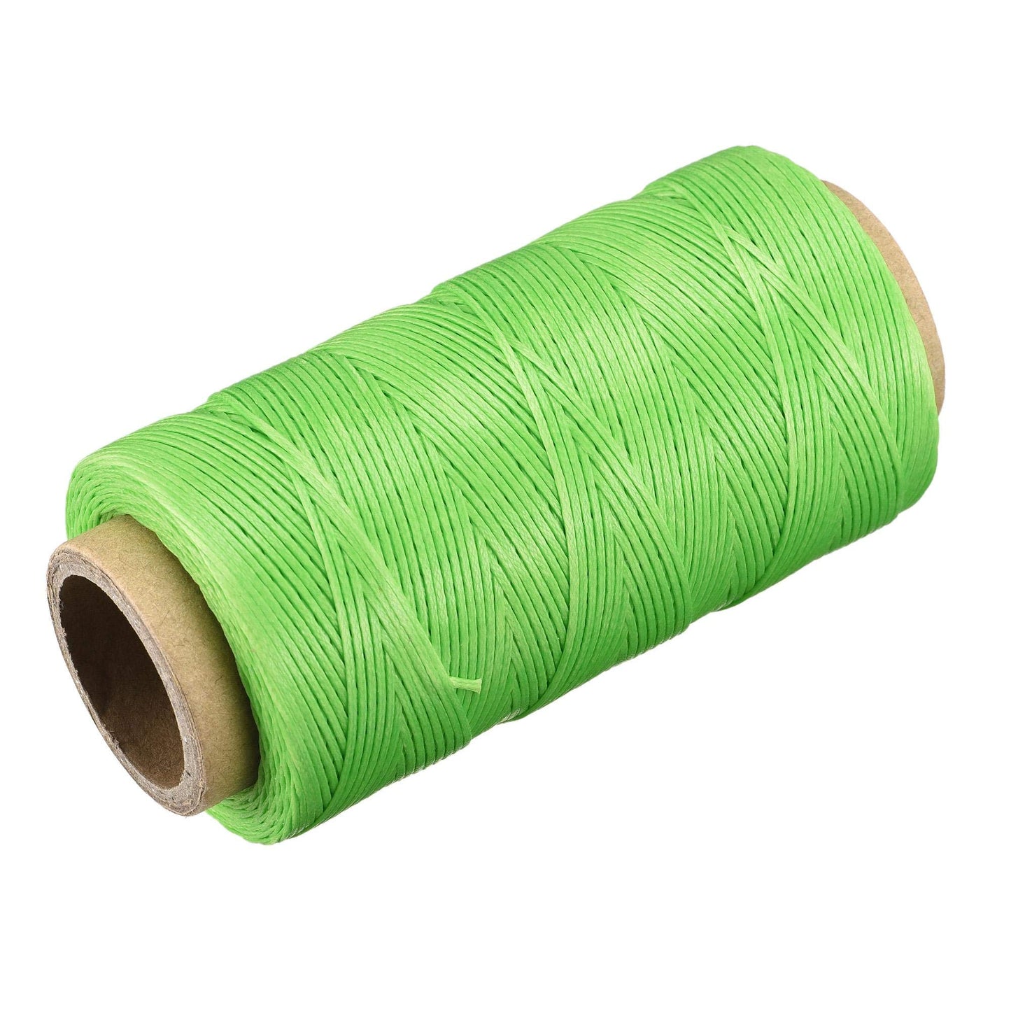 uxcell Leather Sewing Thread 186 Yards 210D/1mm Polyester Waxed Cord for Manual Sewing, Wheat BST326H