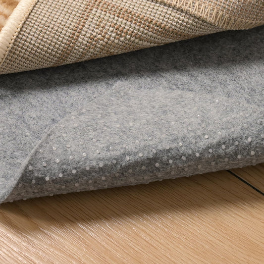 QJHOMO Non Slip Rug Pad 2x3 Feet Carpet Padding, Under Rug Padding Cushioned for Hardwood Floors, Thick Felt Cushion Carpet Pads for Area Rugs Non Skid Backing Runner Rug Mat BST220
