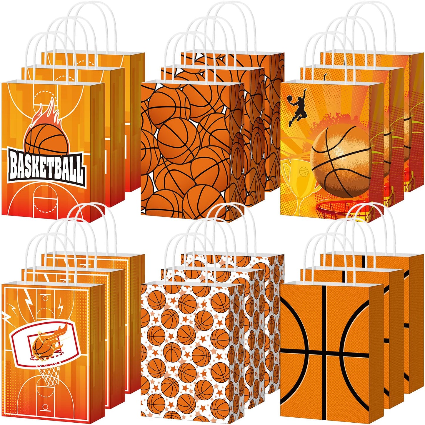 MotiMind 24 Pcs Softball Party Favor Bags Black Yellow Softball Themed Goodie Gift Wrapping Paper Bags with Handles Portable Sports Ball Candy Treat Pouch for Birthday Party Decorations Supplies BST326H