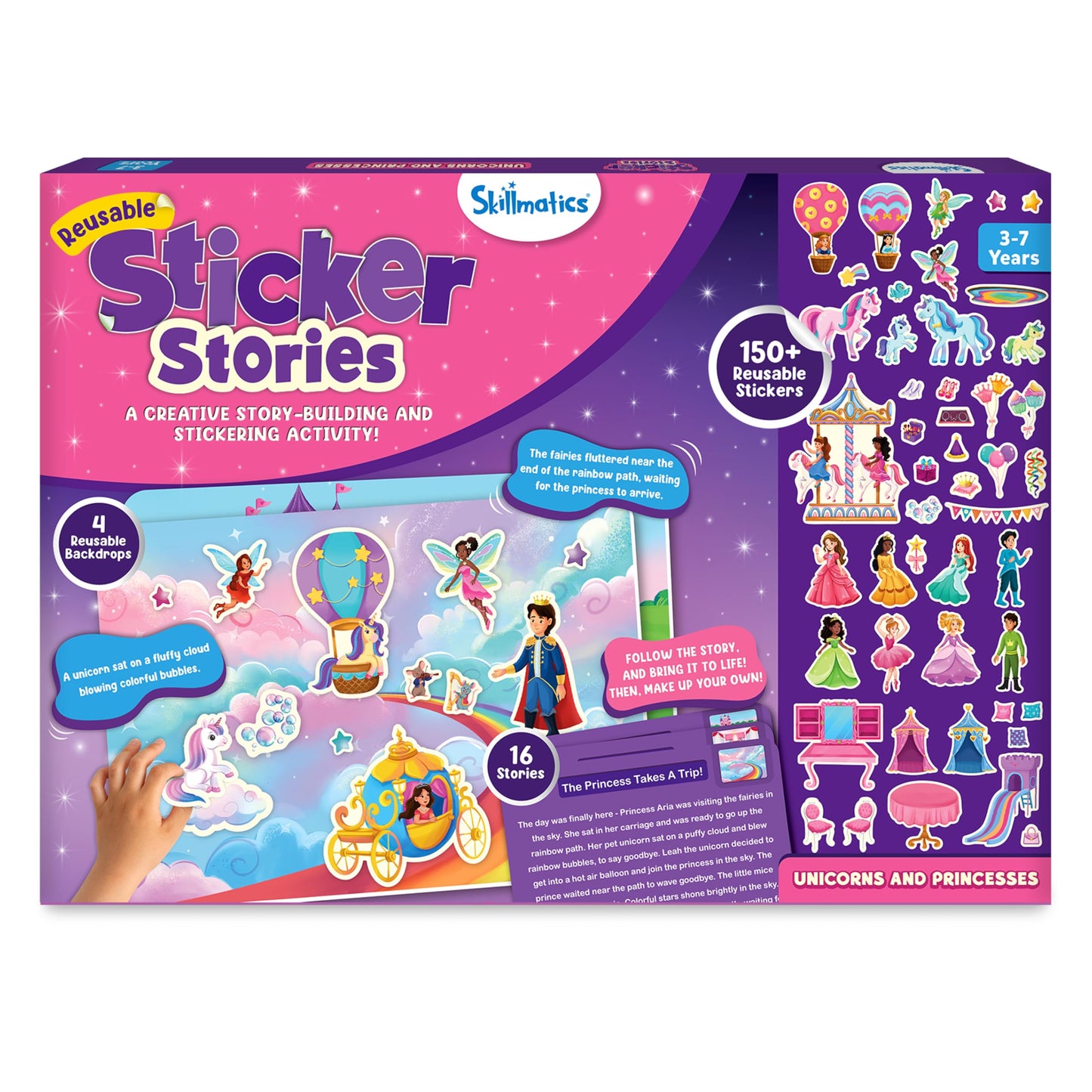 Skillmatics Activity Kit - Creative Storytelling & Skill Building with 150+ Reusable Stickers N3233