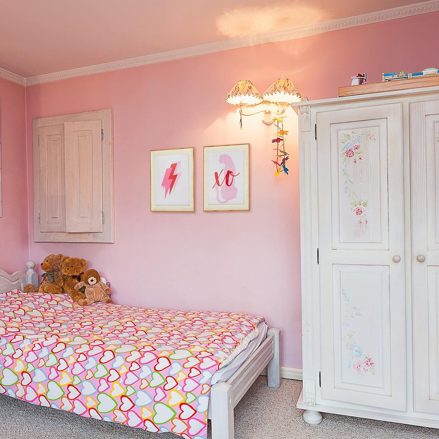6 PCS Pink Preppy Room Decor Aesthetic Unframed Wall Art Trendy Small Wall Prints Cheetah Butterfly Preppy Posters Cute Collage Pictures for Teen Girl Bedroom Room Dorm, 8 x 10 Inch WN420