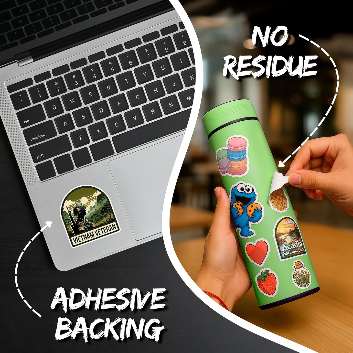 Vietnam Veteran Sticker 4 Inch Waterproof Vinyl Decal ID44990 | Waterproof vinyl sticker for laptop, journal, water bottle & tumbler – gift for anyone who loves humor & good vibes BST220