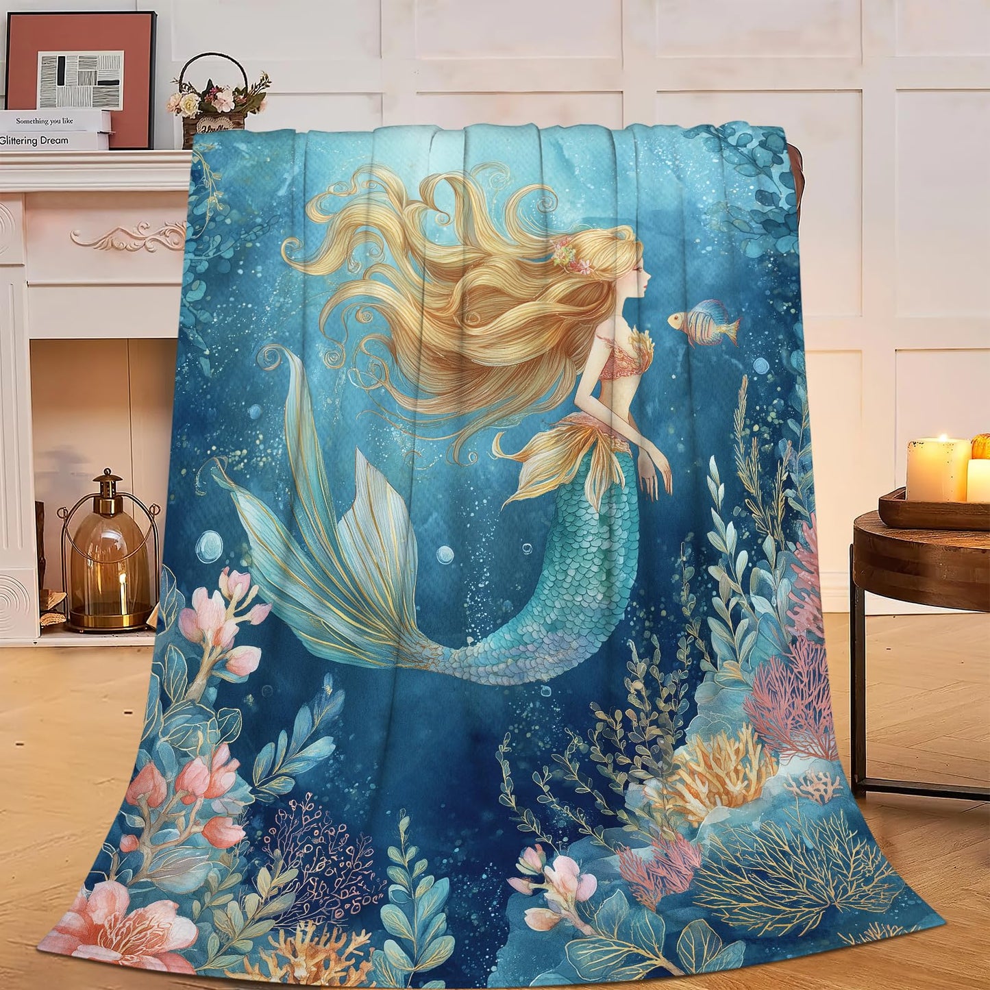 Soccer Blanket Super Soft Warm Fluffy Fleece Flannel Ball Sports Throw Blanket Cozy Fuzzy Plush Stuff Bedding Blankets Gifts for Teens Boys Kids Women Girls Adults 50"X40" BST326H