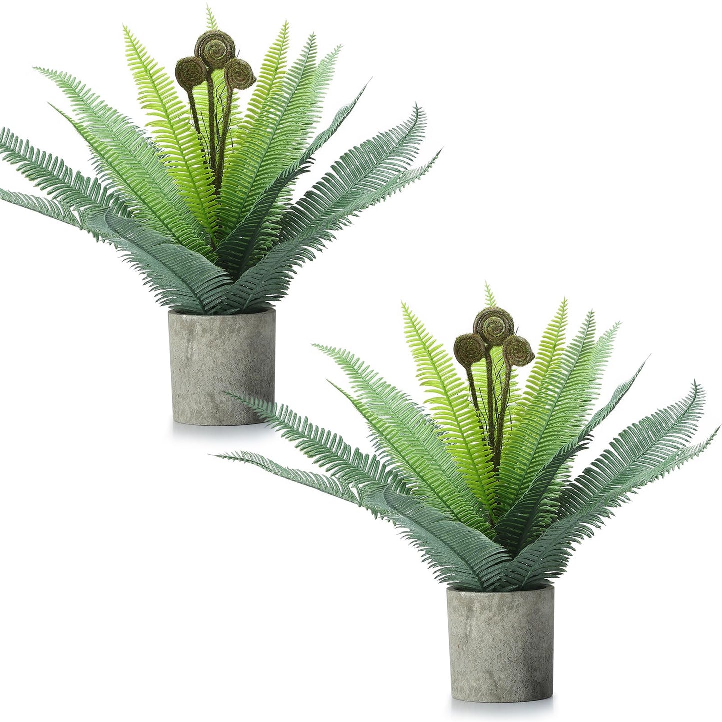 FAVOWREATH 2 Pack Small Fake Plants Potted Artificial Plants Indoor for Home Decor Office Room Farmhouse Indoor Table Bathroom Decor BST220