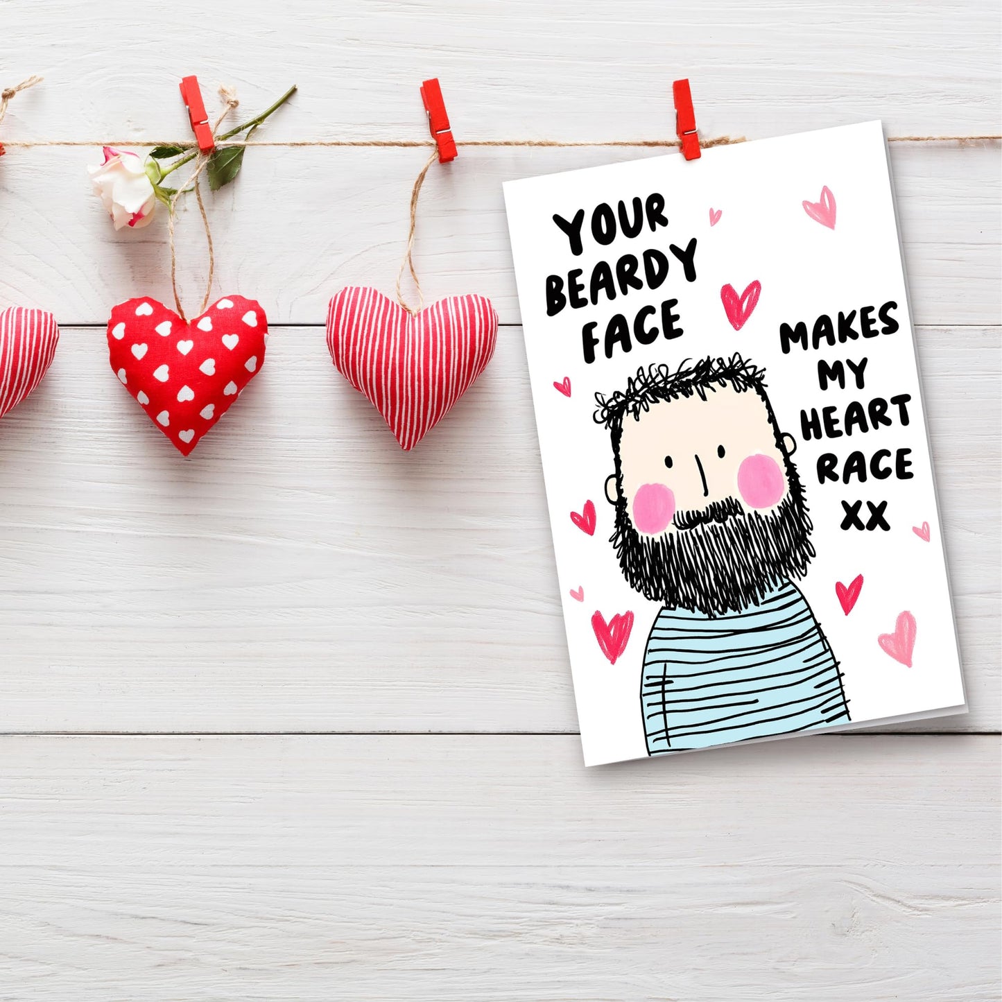 Pawzity Valentines Gifts for Him, Boyfriend, Bf, Husband, Men - Funny Valentines Card for Him - Anniversary, Birthday Gifts for Him - Single 5.3''x 8'' Funny Card with Envelope for Boyfriend, Husband WN420