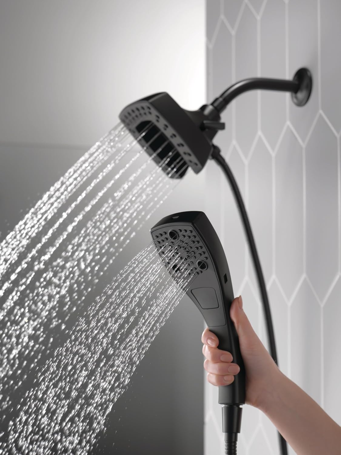 Delta Faucet 5-Spray In2ition 2-in-1 Dual Hand Held Shower Head with Hose 88