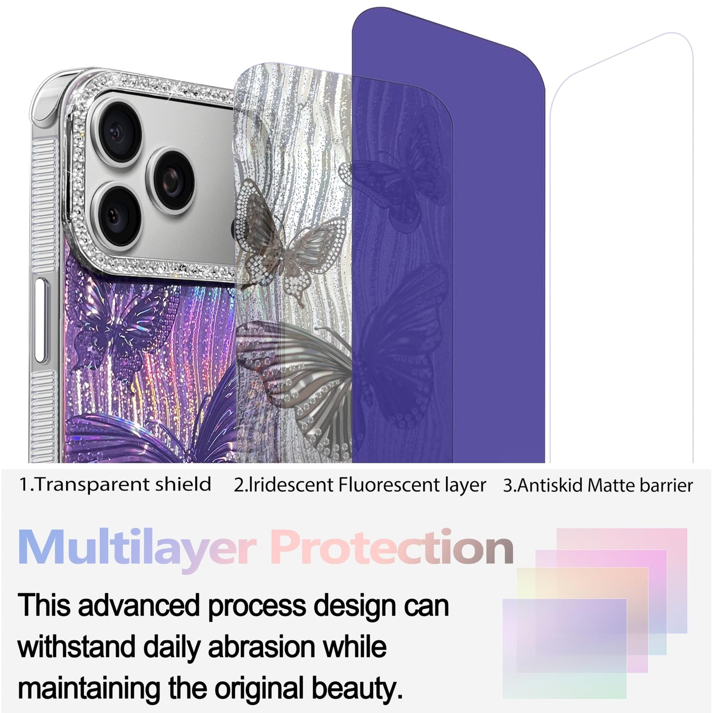 I-MGAE-IN-AR Compact Case for iPhone 16 Holographic Cloud Design,Cute Trendy Soft Slim TPU Shockproof Protective Phone Cases Cover for Women Girls Aesthetic Glitter WN420