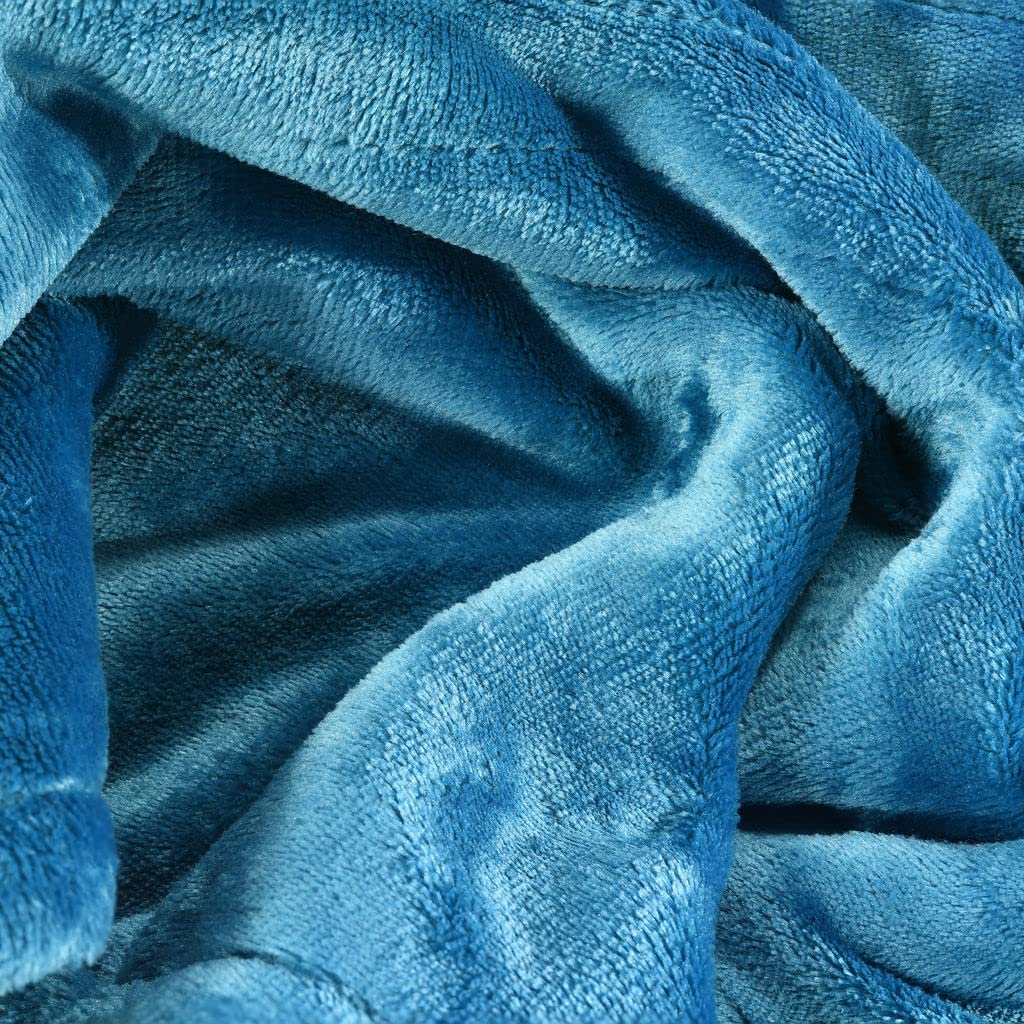 Medical king Heated Blanket, Machine Washable Extremely Soft & Comfortable Electric Blanket Throw Fast Heating with Hand Controller 10 Heating Settings & auto Shut-Off (Blue, 50 x 60) BST220