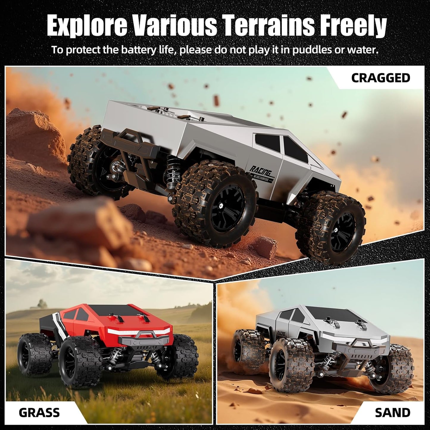 WayEee 1:18 Fast RC Car 40 KPH High Speed 4X4 Remote Control Monster Truck 39