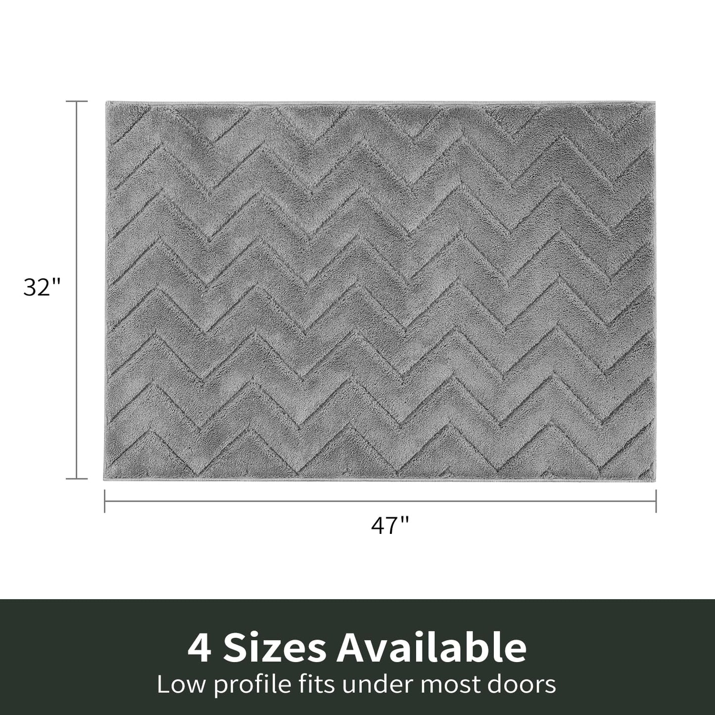 Stiio Bathroom Rugs, Bath Mats for Bathroom, Extra Soft and Water Absorbent, Non Slip Washable Mat for Floor, Tub and Shower, Front Door Entrance Inside Doormat, 24x35 Inches Brown BST202