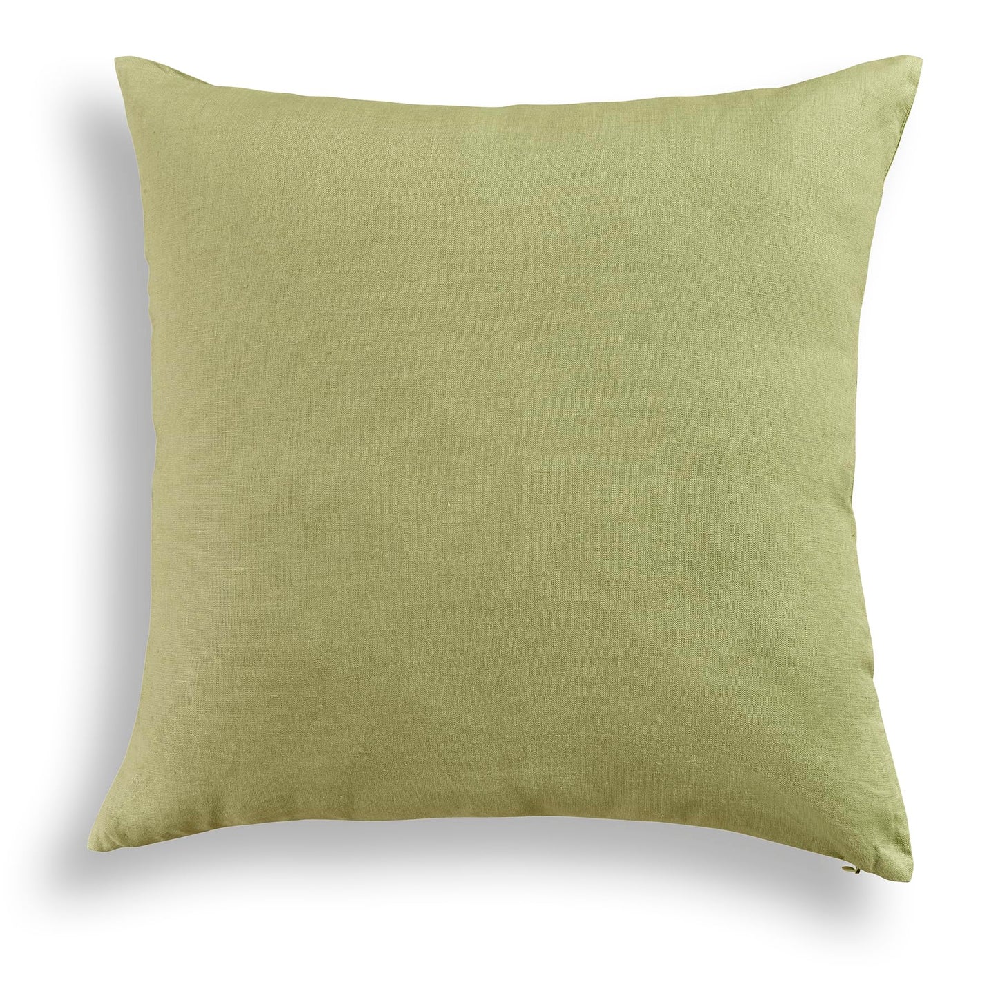 Solino Home 100% Pure Linen Pillow Cover Moss Green, Montauk 20 x 20 in | Cushion Sham a soft cushion cover for sofas, beds, benches and reading nooks | textured handwoven linen | OEKO-TEX Certified BST326SOLH