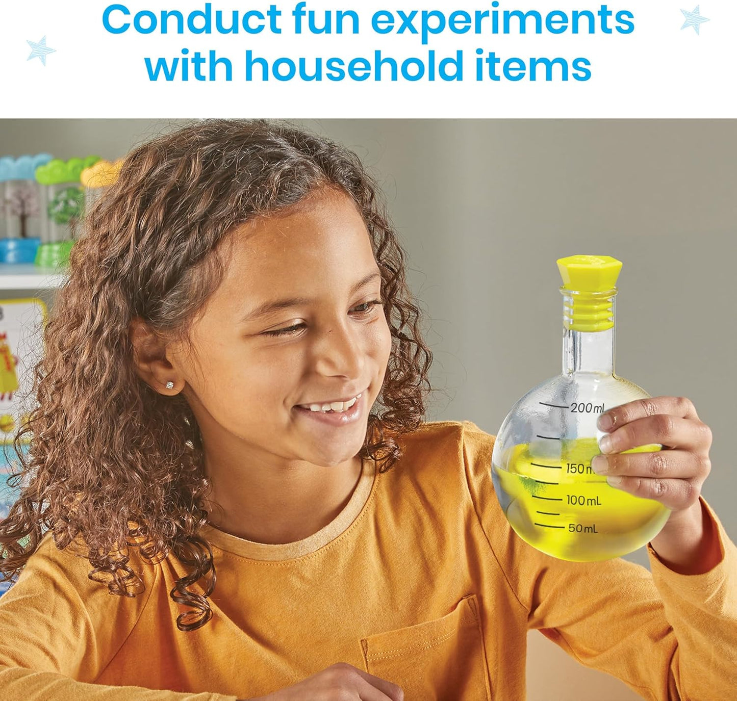 Hand2Mind Starter Science Measuring Flask Set - Plastic Beakers 100