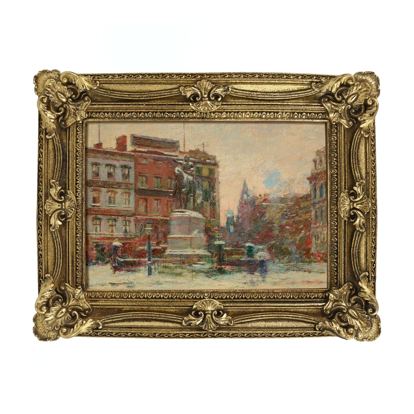 5x7 Wedding Picture Frame Gold,2 Pack Small Frame for Gallery Decor | Durable Resin Material,Tabletop & Wall Display,Real Glass,Rose Floral Design,Antique Brass Finish,Wedding Arrangement Decor BST326H