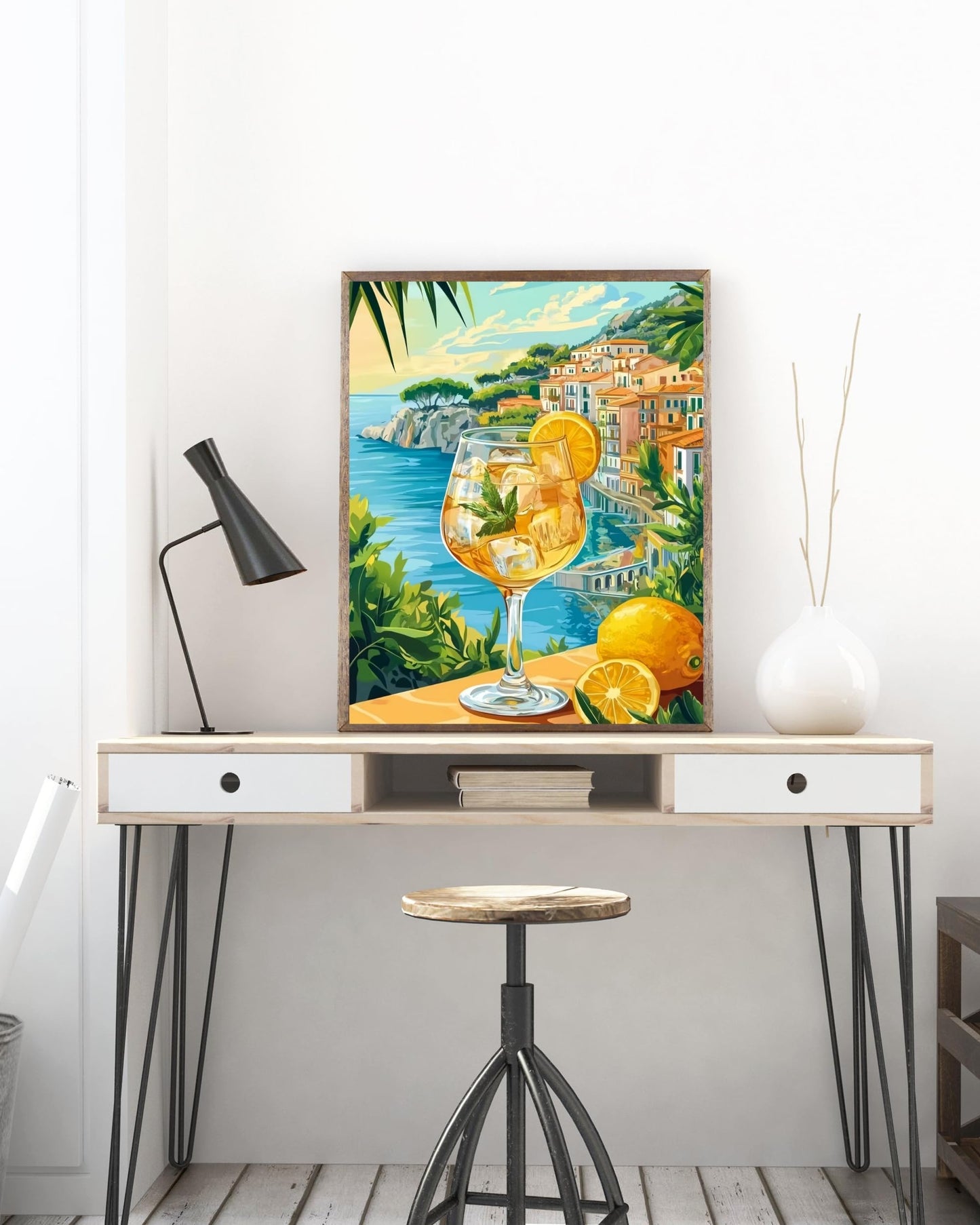 5DDIYART Paint by Numbers for Adults Beginner,Citrus Lemon Fruit Paint by Number Kits on Canvas Without Framed,Paint by Easy Acrylic Painting Home Wall Decor 16x20inch BST220