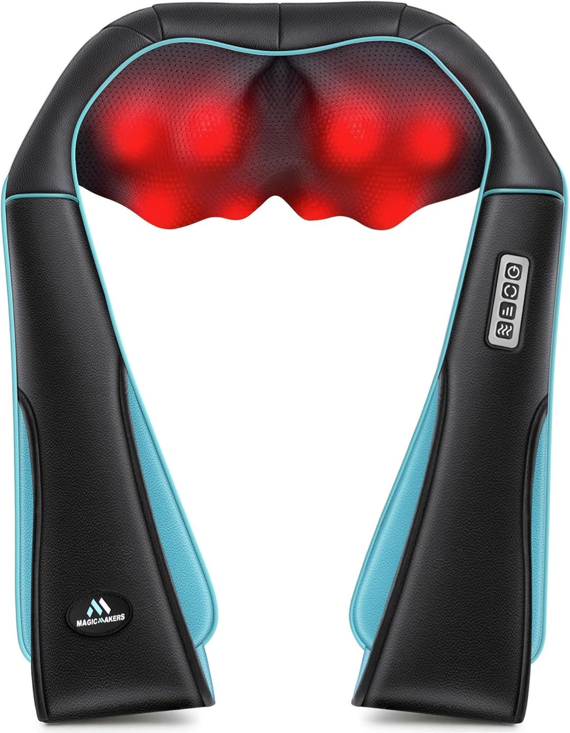MagicMakers Shiatsu Neck Massager with Heat for Pain Relief Deep Tissue 79