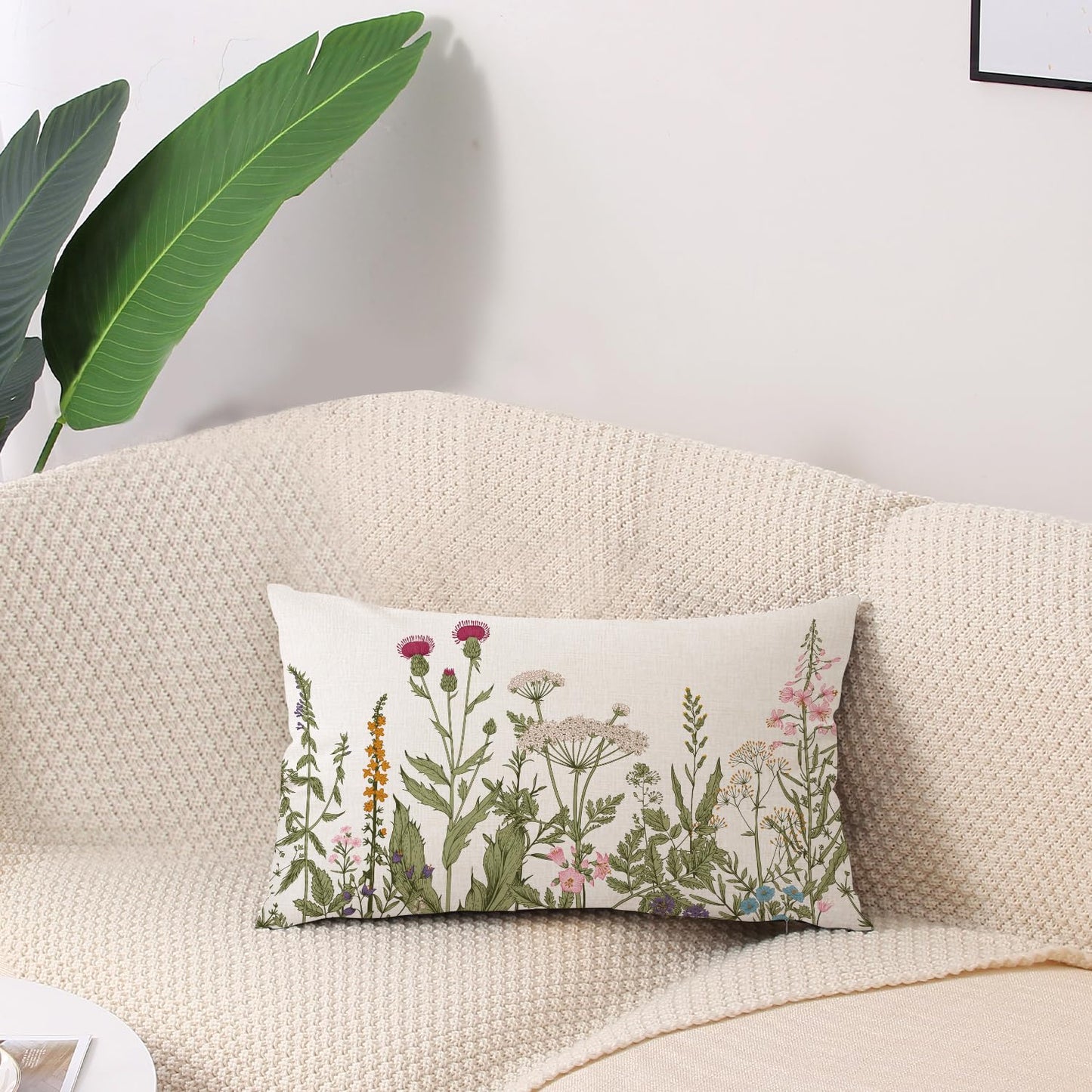 Spring Easter Pillow Covers 18x18 Set of 2 Rabbit Bunny Carrot Truck Spring Flowers Decorative Throw Pillow Covers for Home Office Sofa Bed Couch BST326L