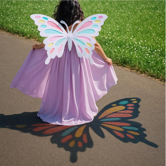 Chunful Large Butterfly Suncatcher Wings Costume Accessories Colorful Butterfly Wings for Halloween Cosplay Princess Birthday Dress up Party Valentine Spring BST220