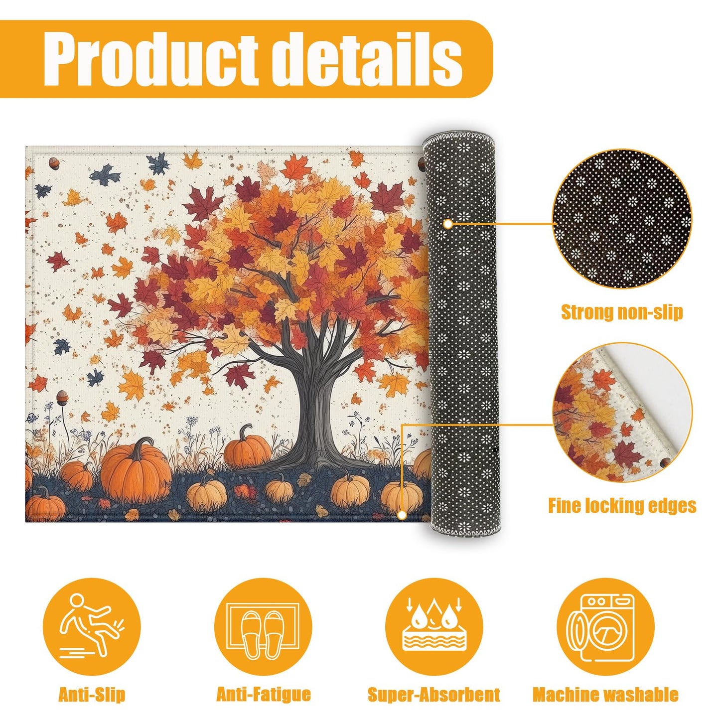 Red Spider Web Bath Mat for Bathroom,Washable Door Mat Absorbent Bath Rug Non-Slip Floor Rug Carpets,for Kitchen Bedroom Indoor BST220