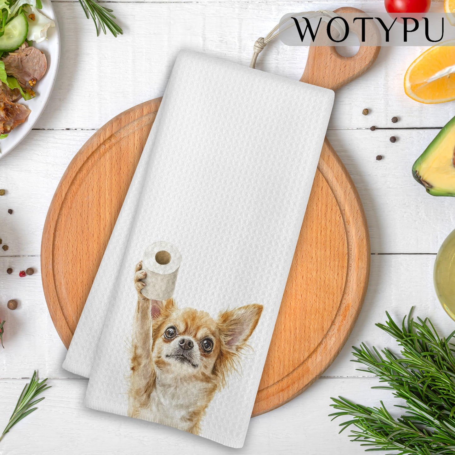 Funny Chihuahua Gifts Hand Towels for Bathroom, Chihuahua Gifts for Women Men Decorative Hand Towels for Kids Guest Bathroom Washroom Power Room Vanity Half Bath, 16X24 Inch BST326L