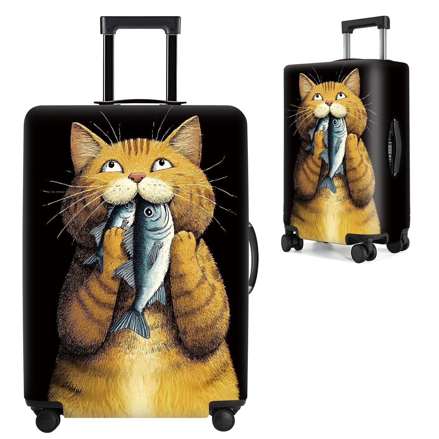 Colorful Abstract Art Luggage Cover – Vibrant Woman Face Design Suitcase Protector – Fits 32 to 34 Inch Travel Luggage,XL BST202
