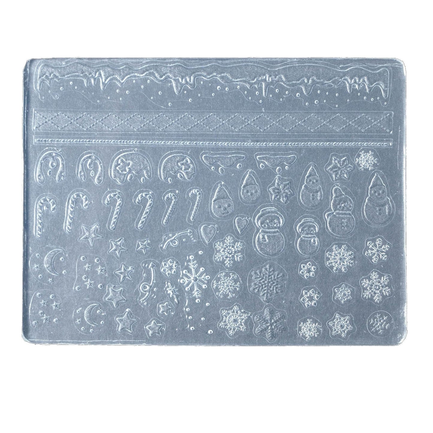 Nail Art Silicone Mold Beautiful 3D Nail Embossed Stencils Molds Epoxy Resin Mold DIY Crafts Party Home Decor BST220